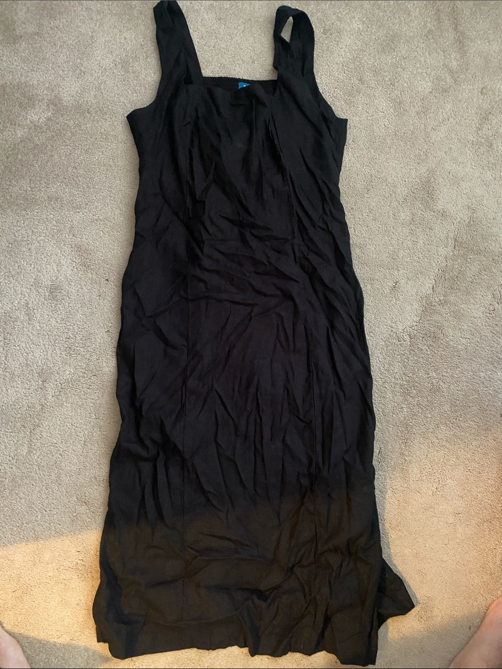 Old Navy Black Maxi Tank Dress